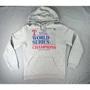 Texas Rangers Sweatshirt Hoodie Fanatics Medium World Series Champions MLB